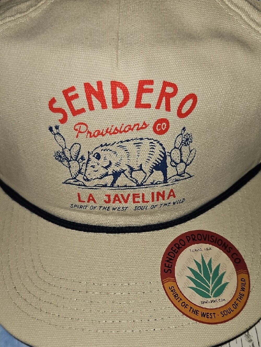 Sendero Provisions Co. La Javelina Cream Cap - Picture 2 of 13